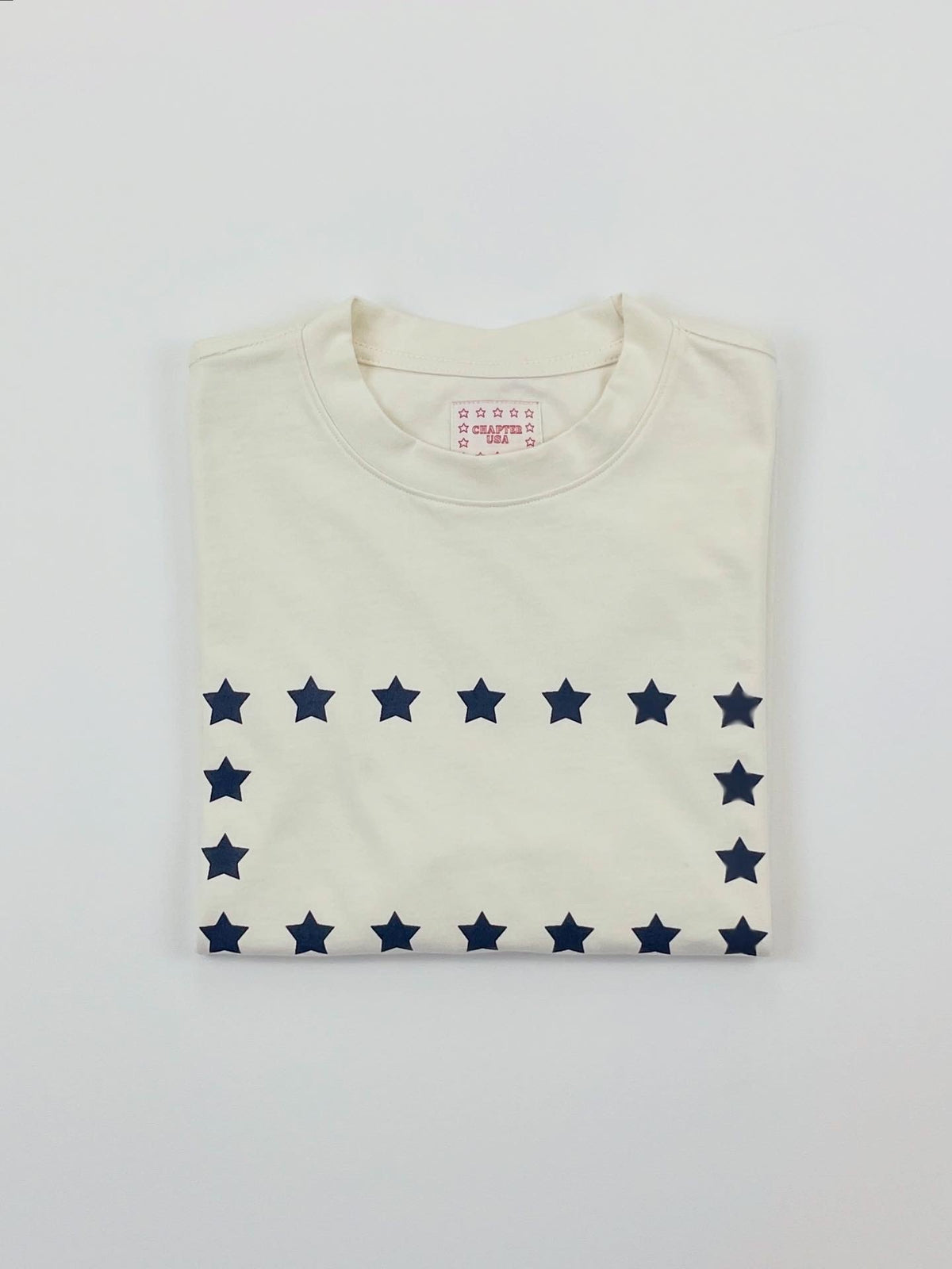 Heavy Cotton Blue Stars Basic T-Shirt