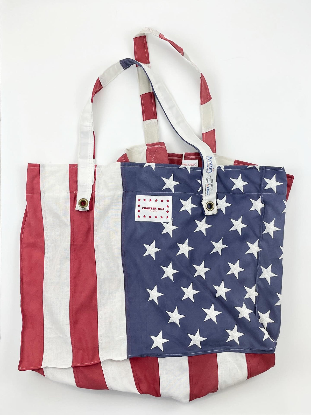 Vintage U.S.A flag Upcycled Big-Sized Tote Bag