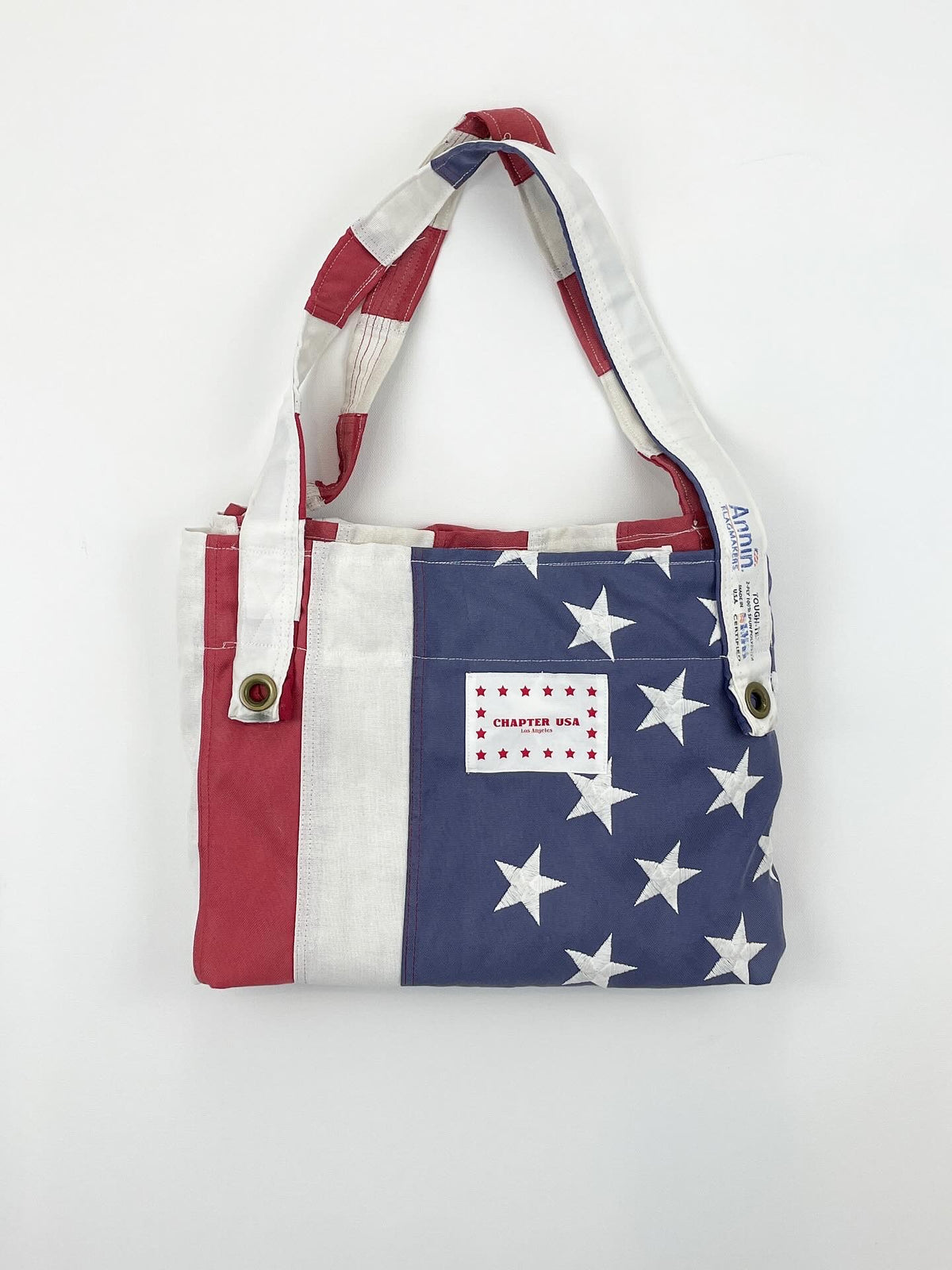 Vintage U.S.A flag Upcycled Big-Sized Tote Bag